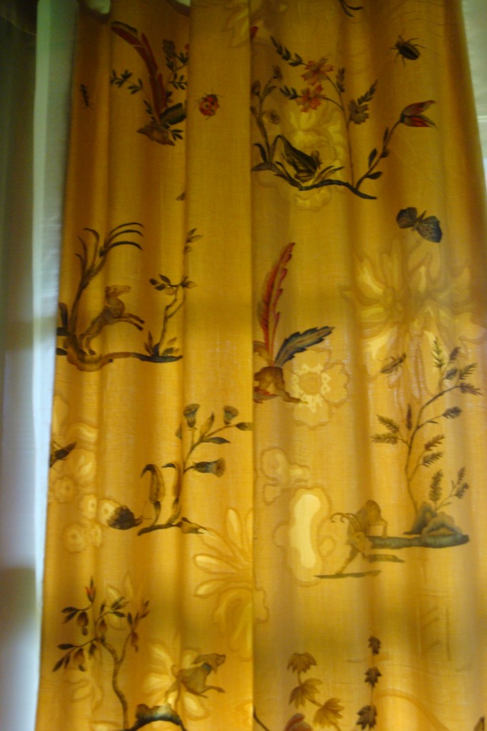 Curtain England Damast Hand Painted Exotic design $380