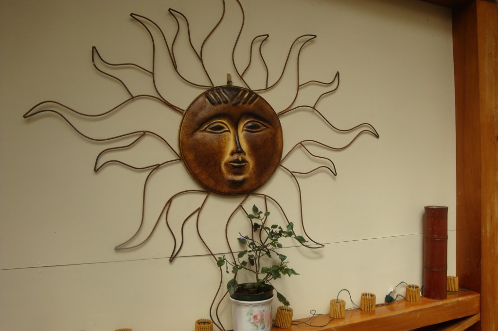 Sun Wall Relief (Iron & Ceramic)