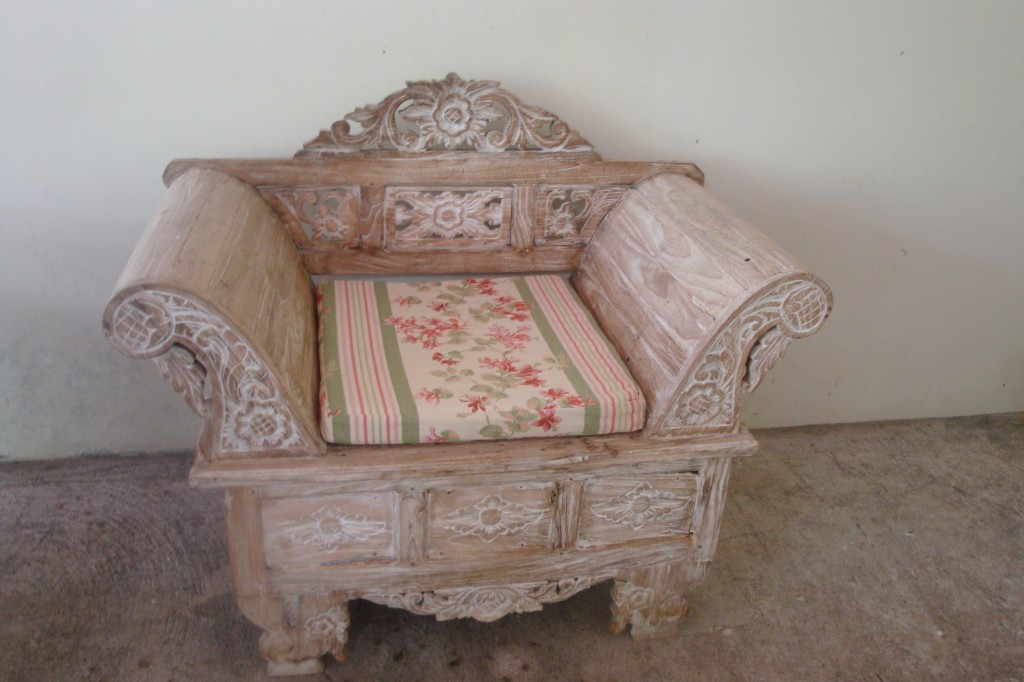 Indonesian Chair with Cushion