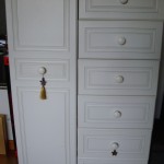 Tall White Commode (Wood)